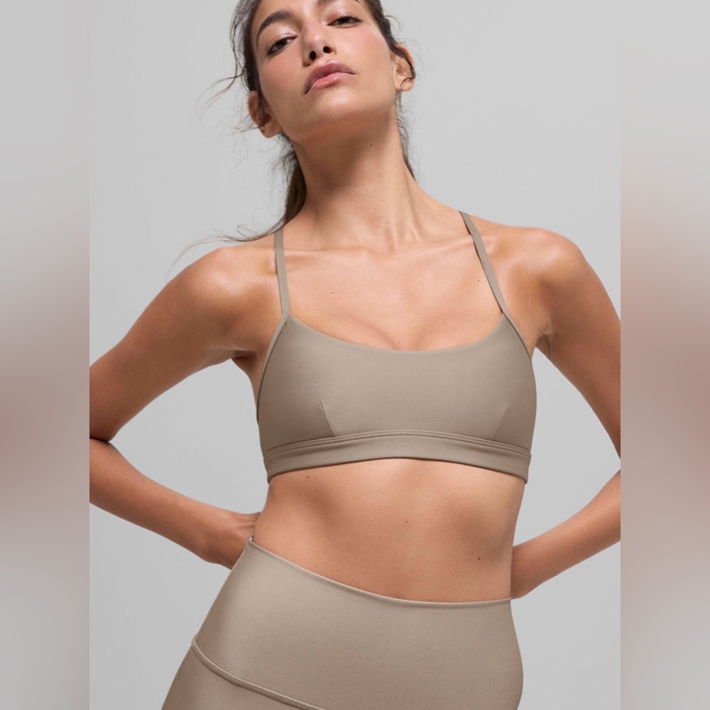 ALO airlift set in gravel | XS bra, XXS leggings 7/8